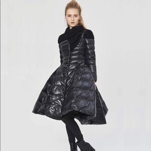 Puffer Style Peplum Jacket.